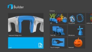 interface do 3D builder, programa grátis para impressão 3D