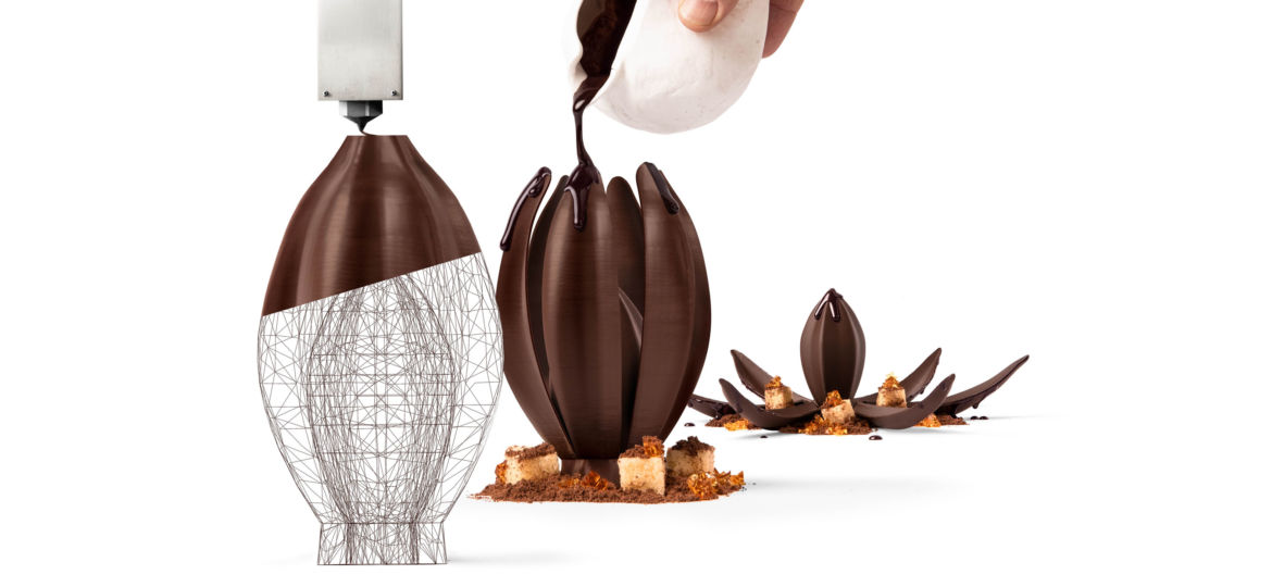 chocolate impressão 3D