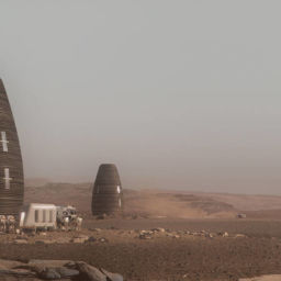 Casa impressa em 3d em Marte