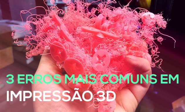 erros em impressão 3D